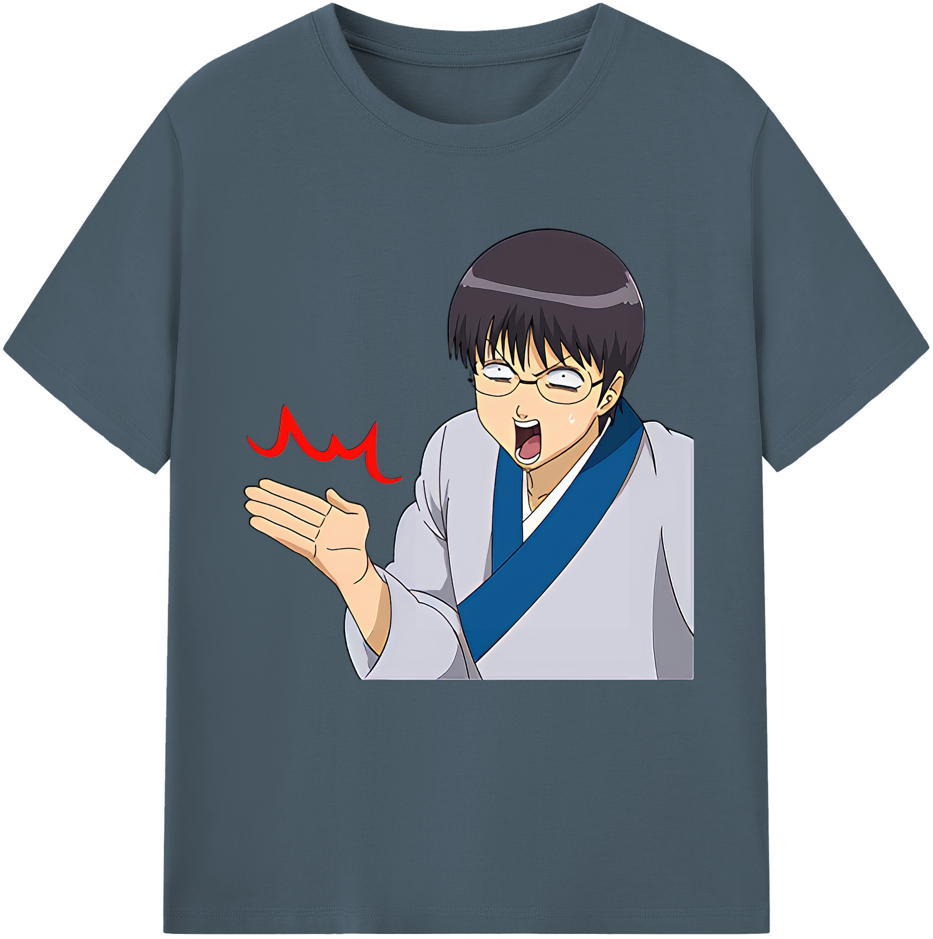 （画像用） ぎんたま 坂田銀時（さかたぎんとき） 神楽 志村新八（しむら しんぱち） GINTAMA Sakata Gintoki Kagura Shimura Shinpachi 綿100％半袖Tシャツ（フロントプリント）